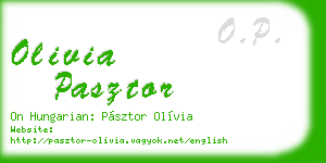 olivia pasztor business card